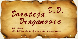 Doroteja Draganović vizit kartica